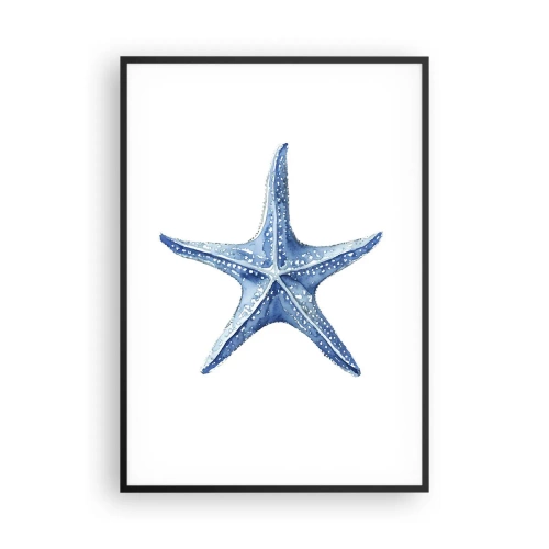 Affiche dans un cadre noir - Poster - Étoile de mer - 70x100 cm