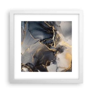 Affiche dans un cadre blanc - Poster - La vie de la pierre - 30x30 cm