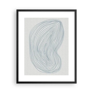 Affiche dans un cadre noir - Poster - Une goutte de sourire - 40x50 cm