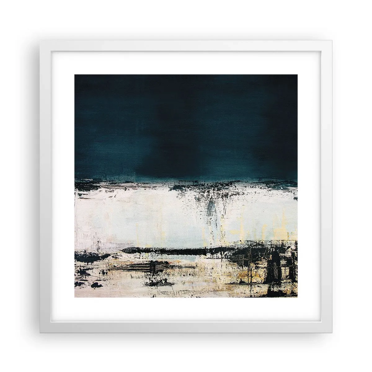 Affiche dans un cadre blanc - Poster - Composition horizontale - 40x40 cm