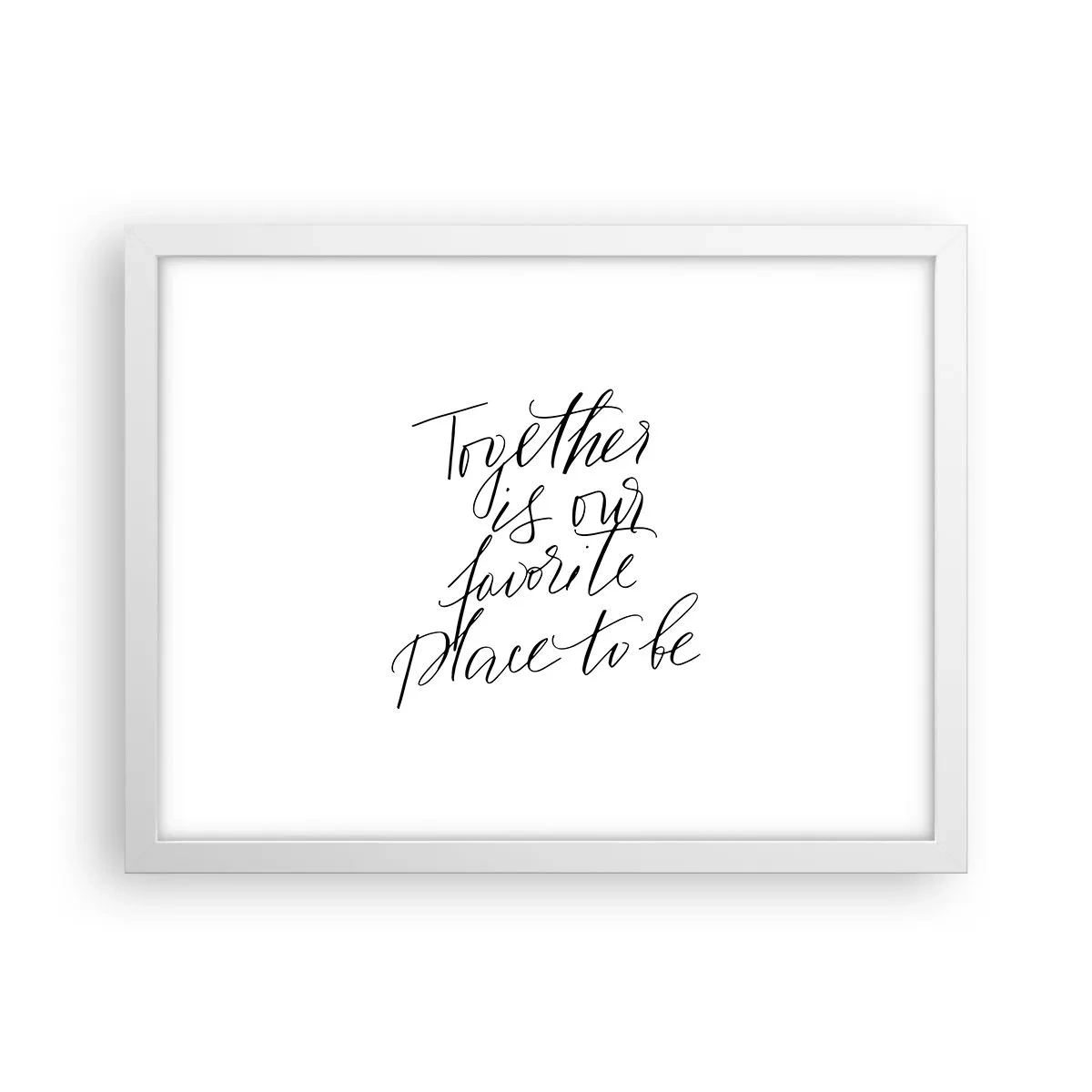 Affiche dans un cadre blanc - Poster - Vous aussi vous le sentez? - 40x30 cm