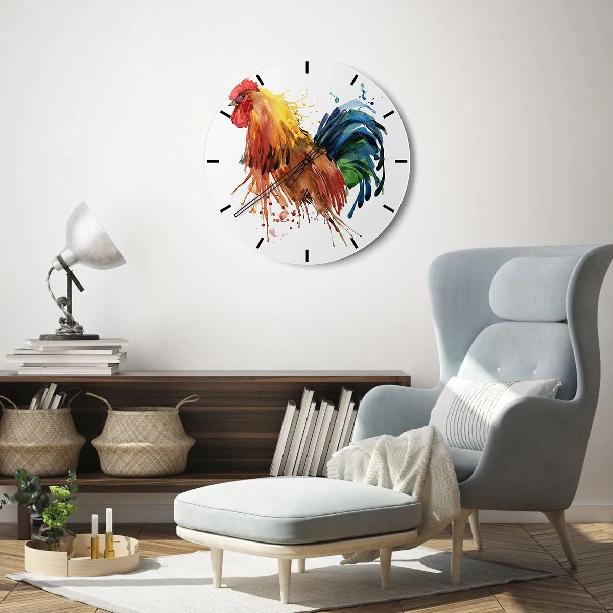 Horloge murale - Pendule murale - Robe royale, fierté royale - 40x40 cm