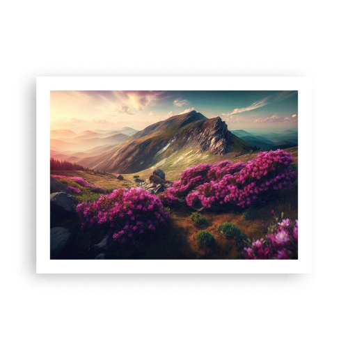 Affiche - Poster - L'été à la montagne - 70x50 cm