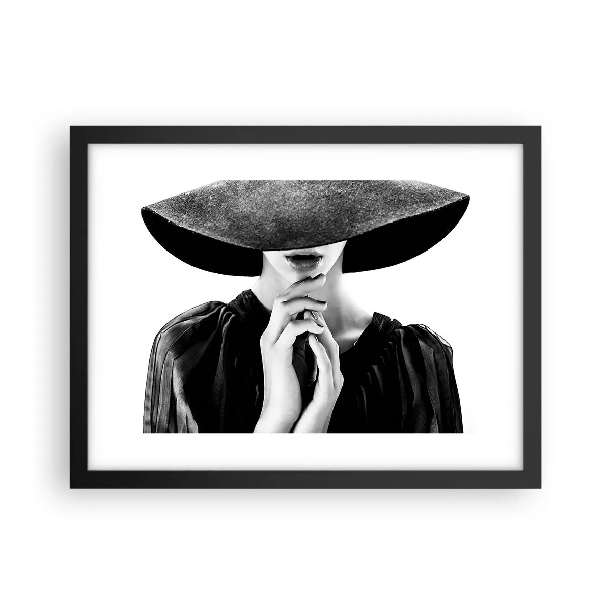 Affiche dans un cadre noir - Poster - Beauté cachée - 40x30 cm