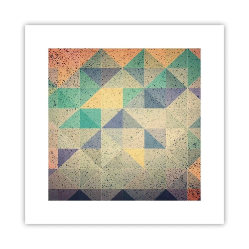 Affiche - Poster - République des triangles - 30x30 cm