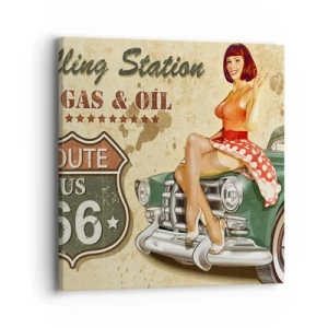 Impression sur toile - Image sur toile - Les superbes années 40. - 40x40 cm