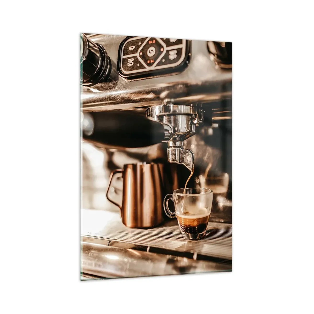 Impression sur verre - Image sur verre - Lueur de café - 80x120 cm
