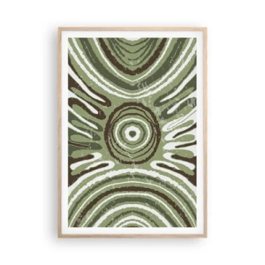 Affiche dans un chêne clair - Poster - Une explosion d'émotions - 70x100 cm