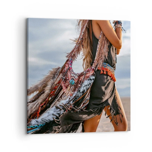 Impression sur toile - Image sur toile - La fille du chaman - 70x70 cm