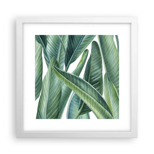 Affiche dans un cadre blanc - Poster - La nature face à elle-même - 30x30 cm