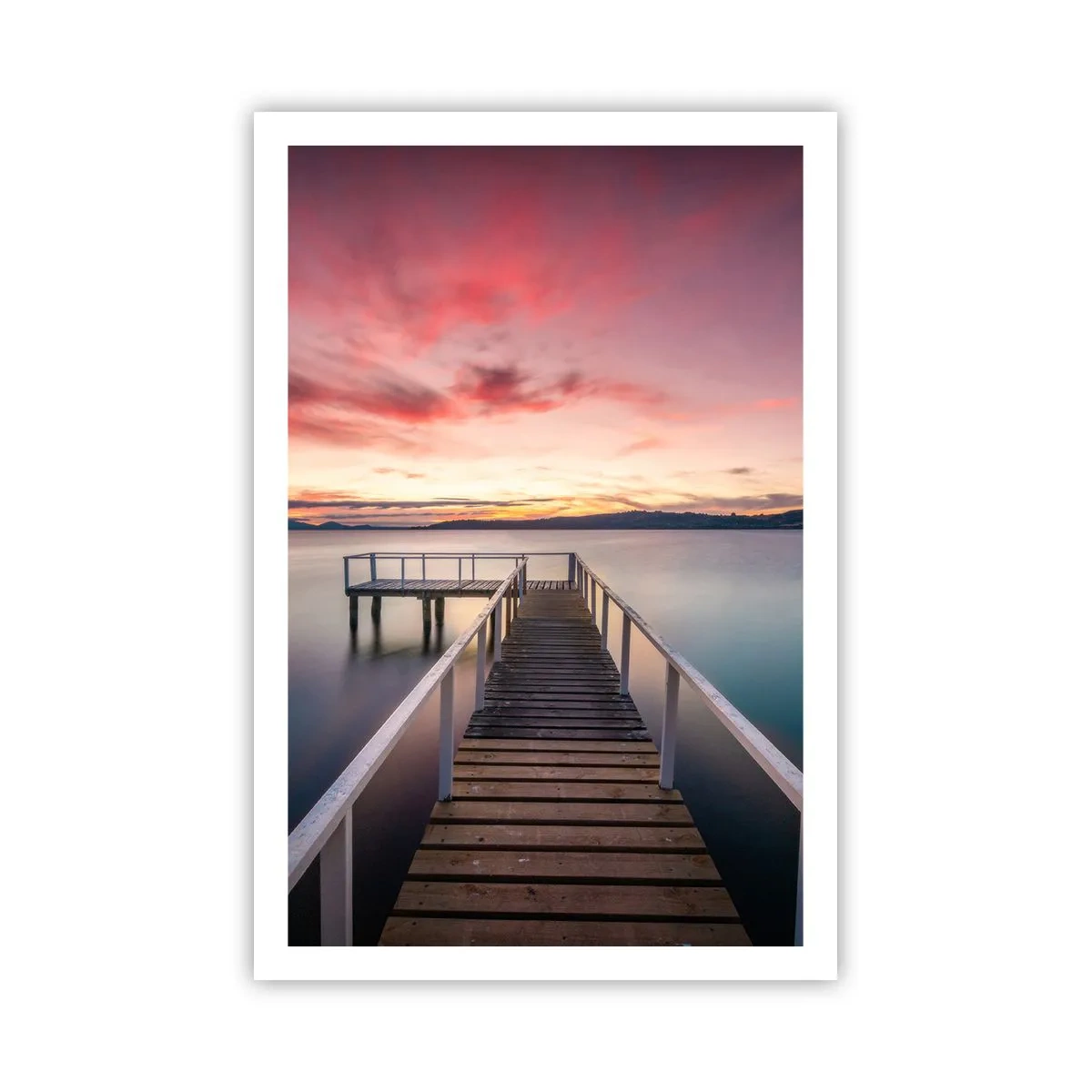 Affiche - Poster - La douce flamme du soir - 61x91 cm