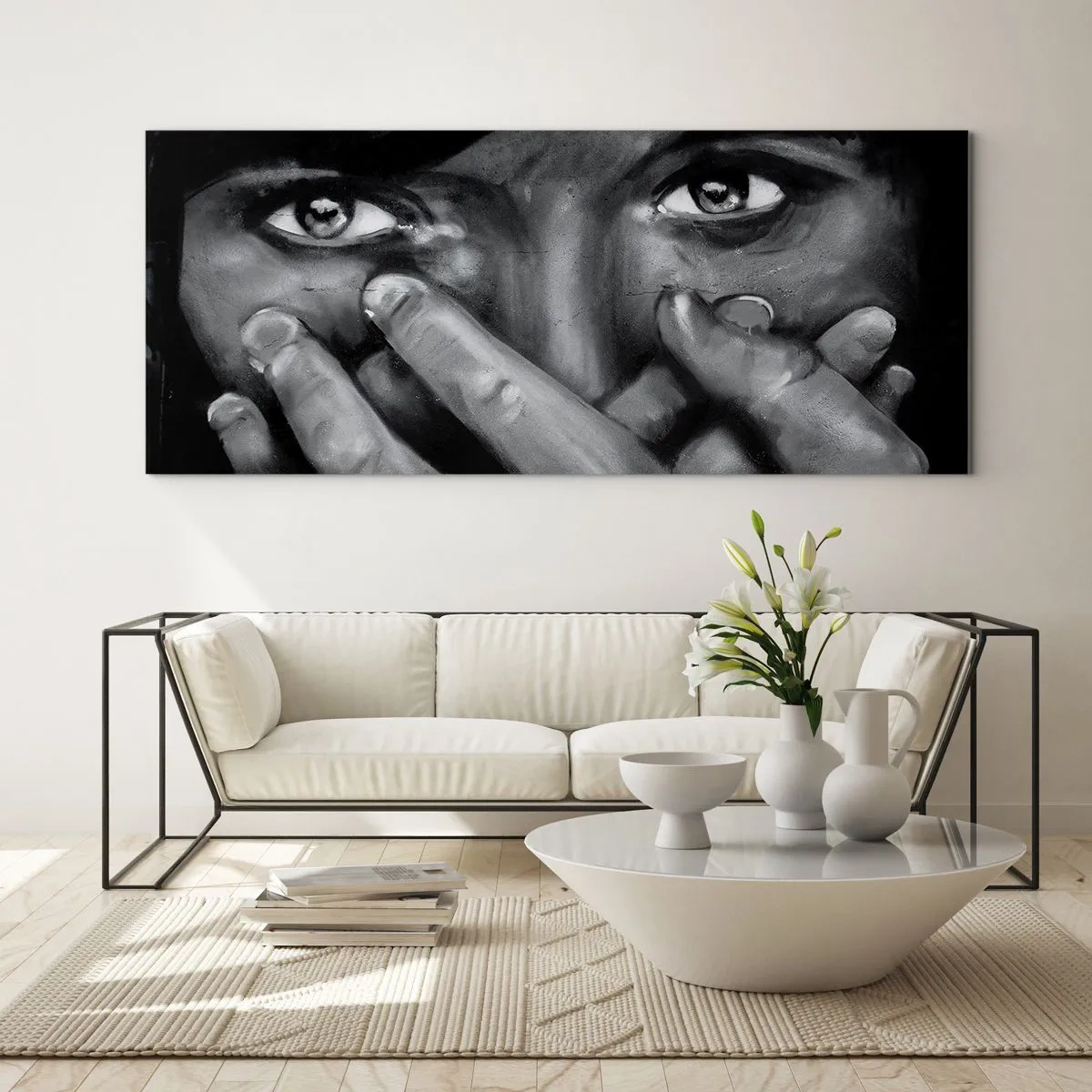 Impression sur verre - Image sur verre - Je ne dirai pas qui a peint - 90x30 cm