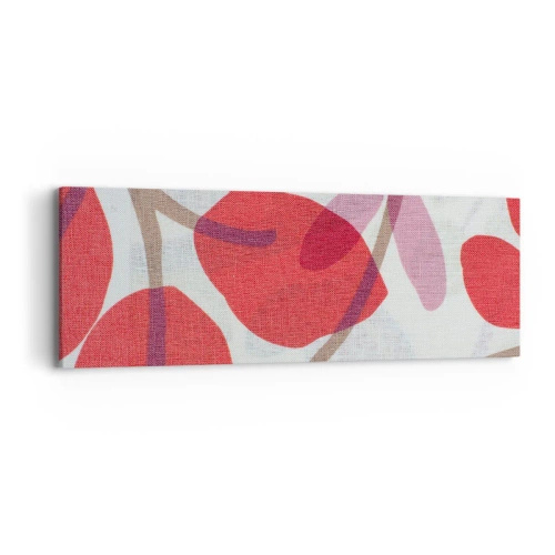 Impression sur toile - Image sur toile - Composition florale dans les roses - 90x30 cm
