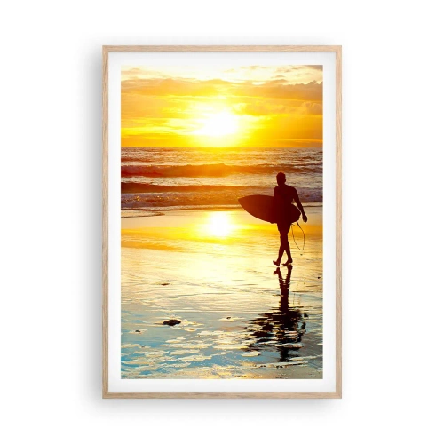 Affiche dans un chêne clair - Poster - Le retour du guerrier - 61x91 cm