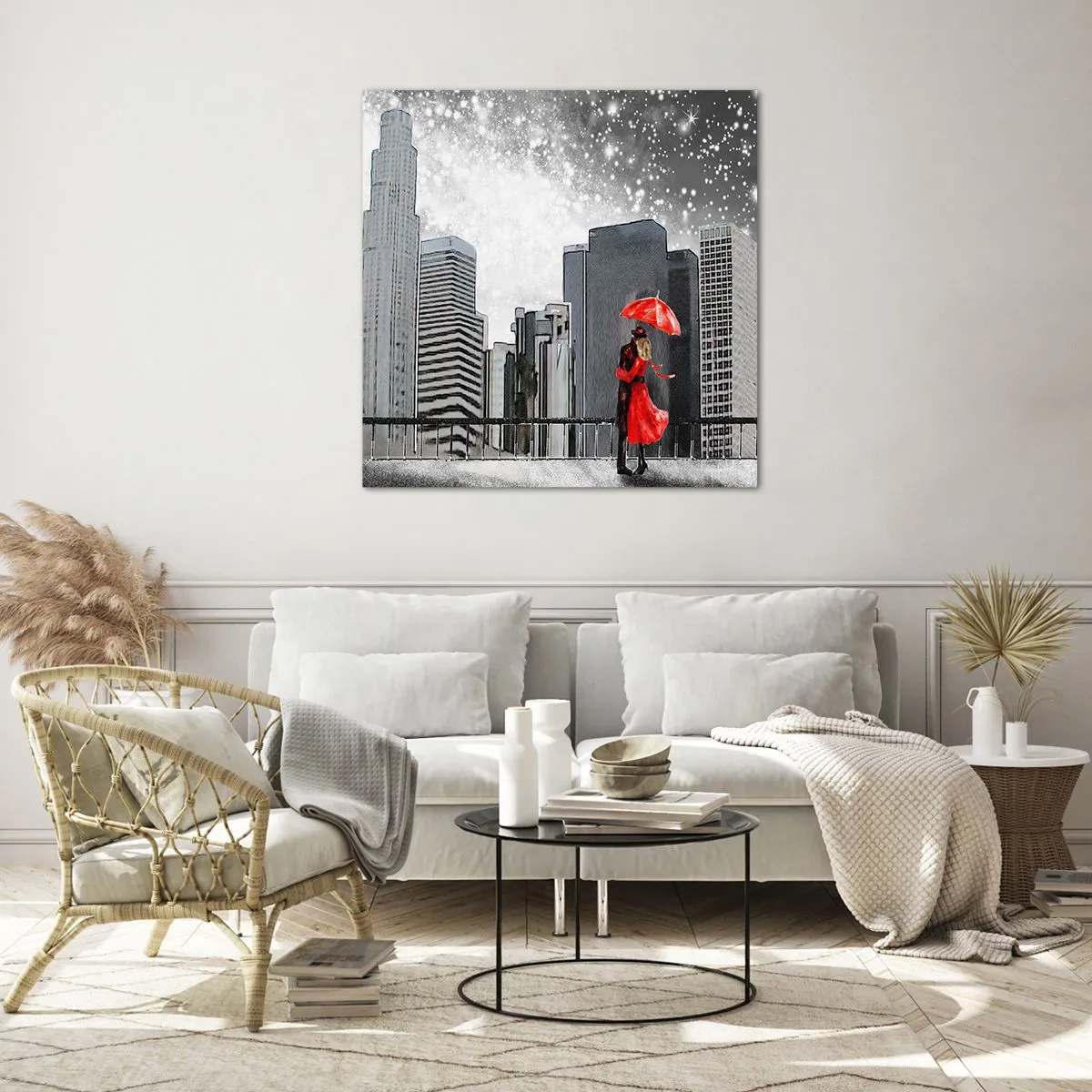 Impression sur verre - Image sur verre - L'homme n'est pas une pierre - 30x30 cm