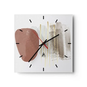 Horloge murale - Pendule murale - Colonnade abstraite - 40x40 cm