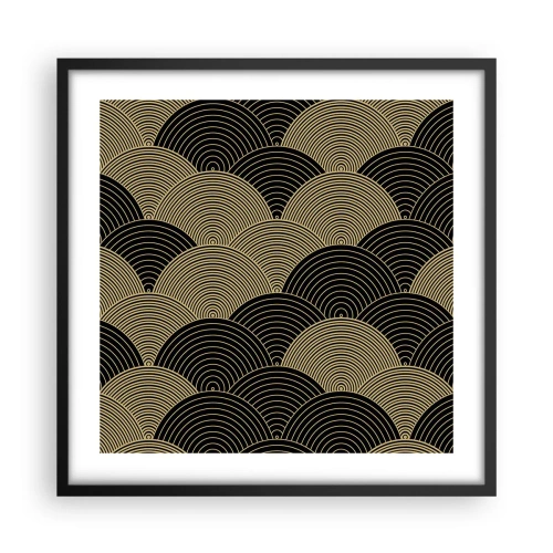 Affiche dans un cadre noir - Poster - Unité dans la multiplicité - 50x50 cm
