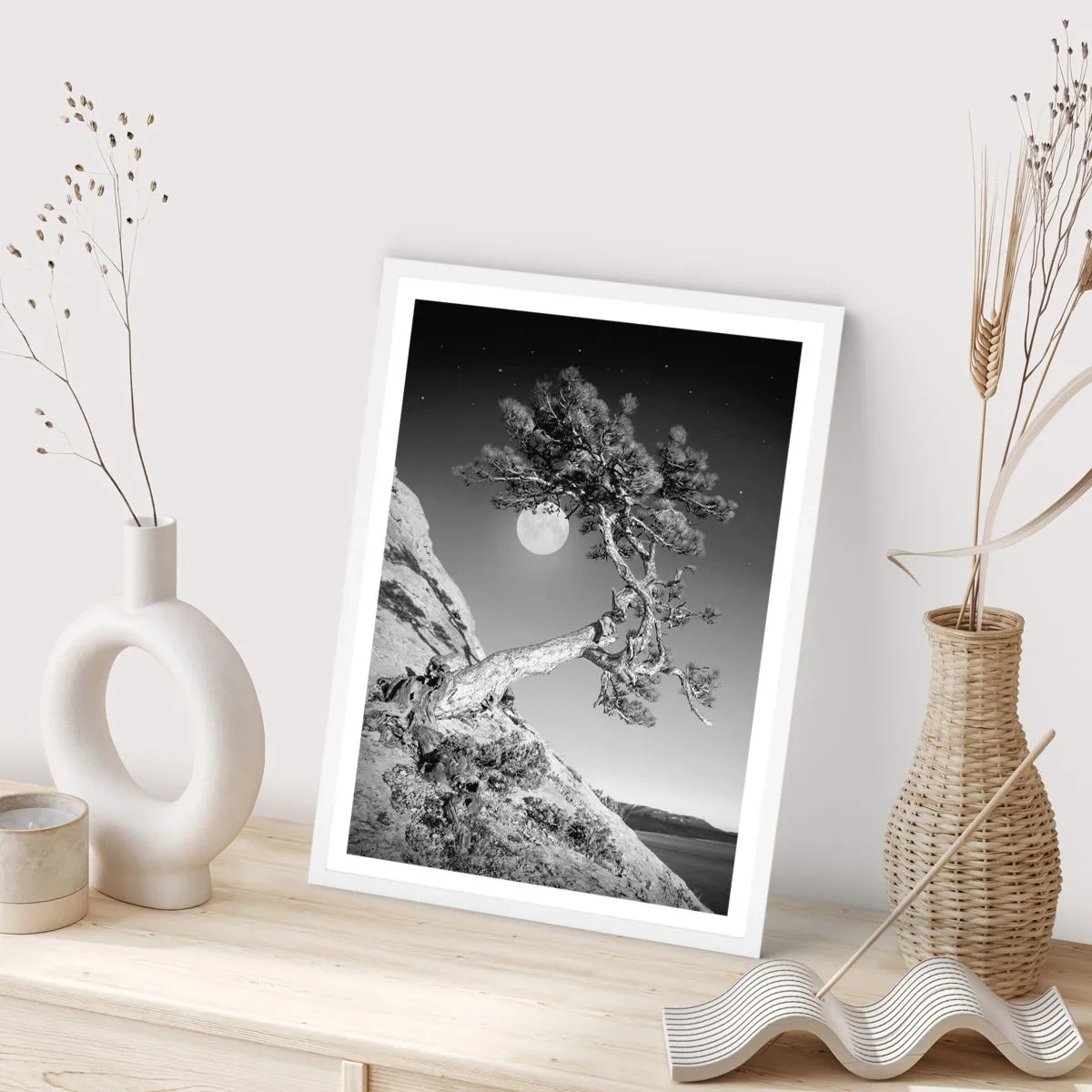 Affiche dans un cadre blanc - Poster - Un combattant vainqueur - 70x100 cm