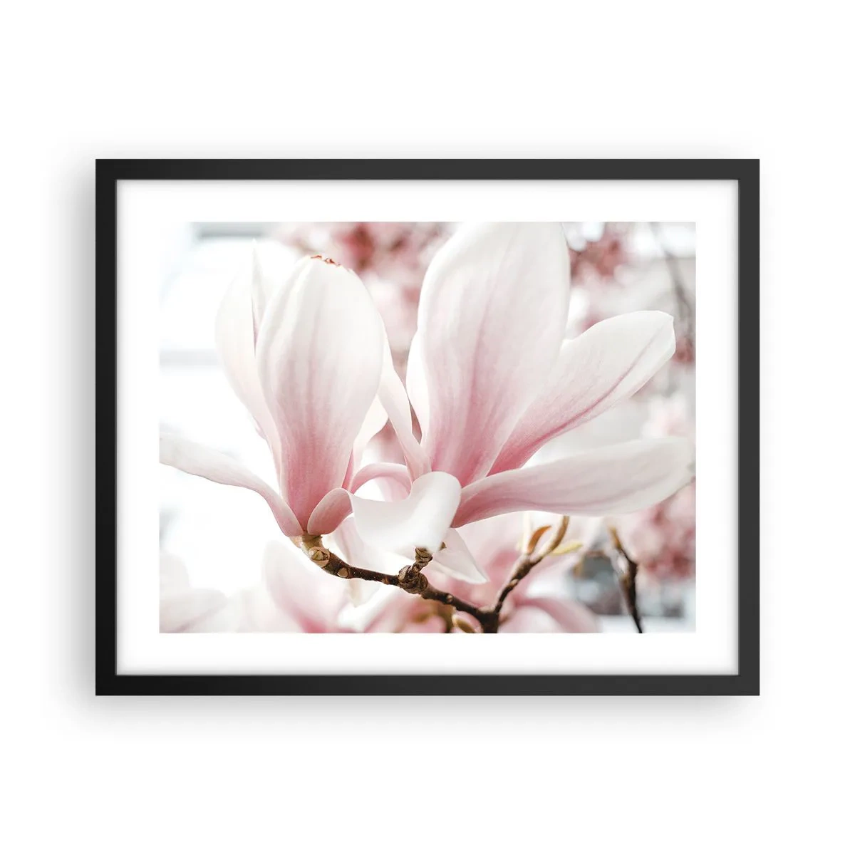 Affiche dans un cadre noir - Poster - Abondance de tendresse - 50x40 cm