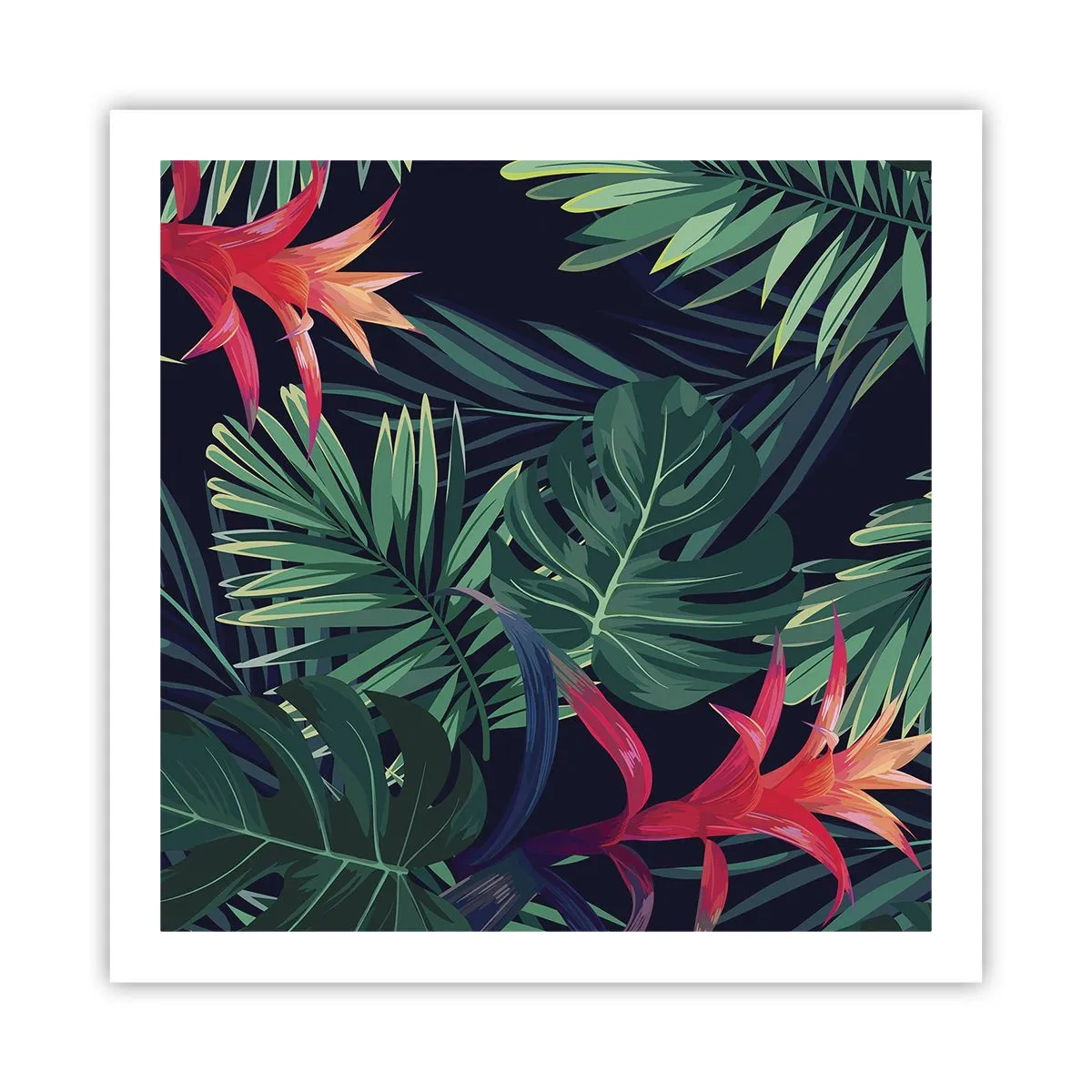 Affiche - Poster - immergé dans la nature - 60x60 cm