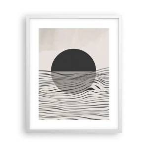 Affiche dans un cadre blanc - Poster - Demi composition - 40x50 cm