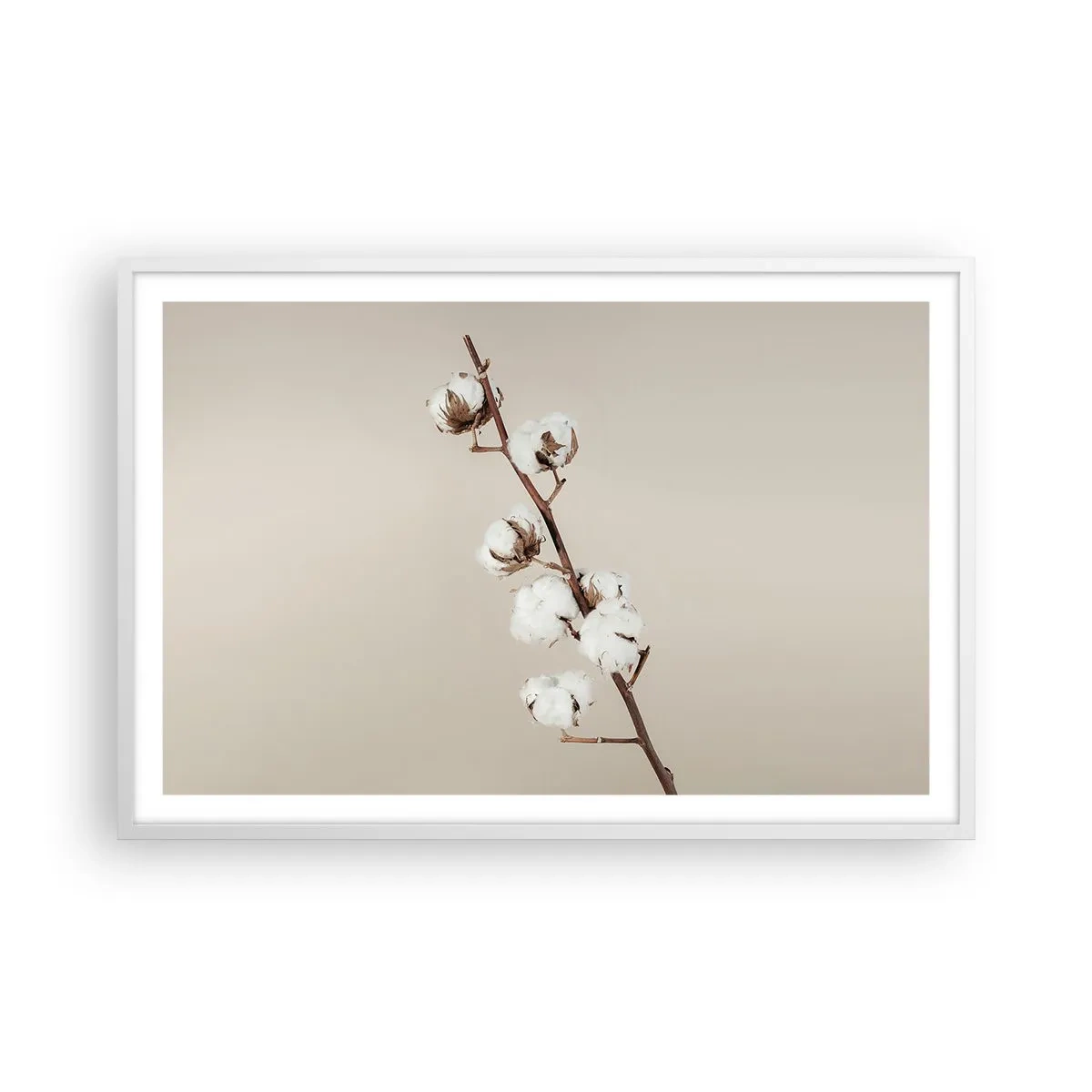 Affiche dans un cadre blanc - Poster - A la source de la douceur - 91x61 cm