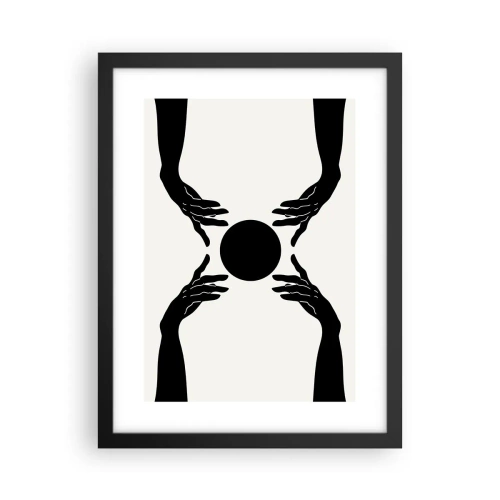 Affiche dans un cadre noir - Poster - Signe secret - 30x40 cm