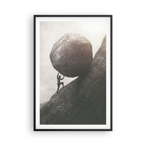 Affiche dans un cadre noir - Poster - Je crois contre tout espoir - 61x91 cm