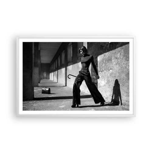Affiche dans un cadre blanc - Poster - Élégance urbaine - 91x61 cm