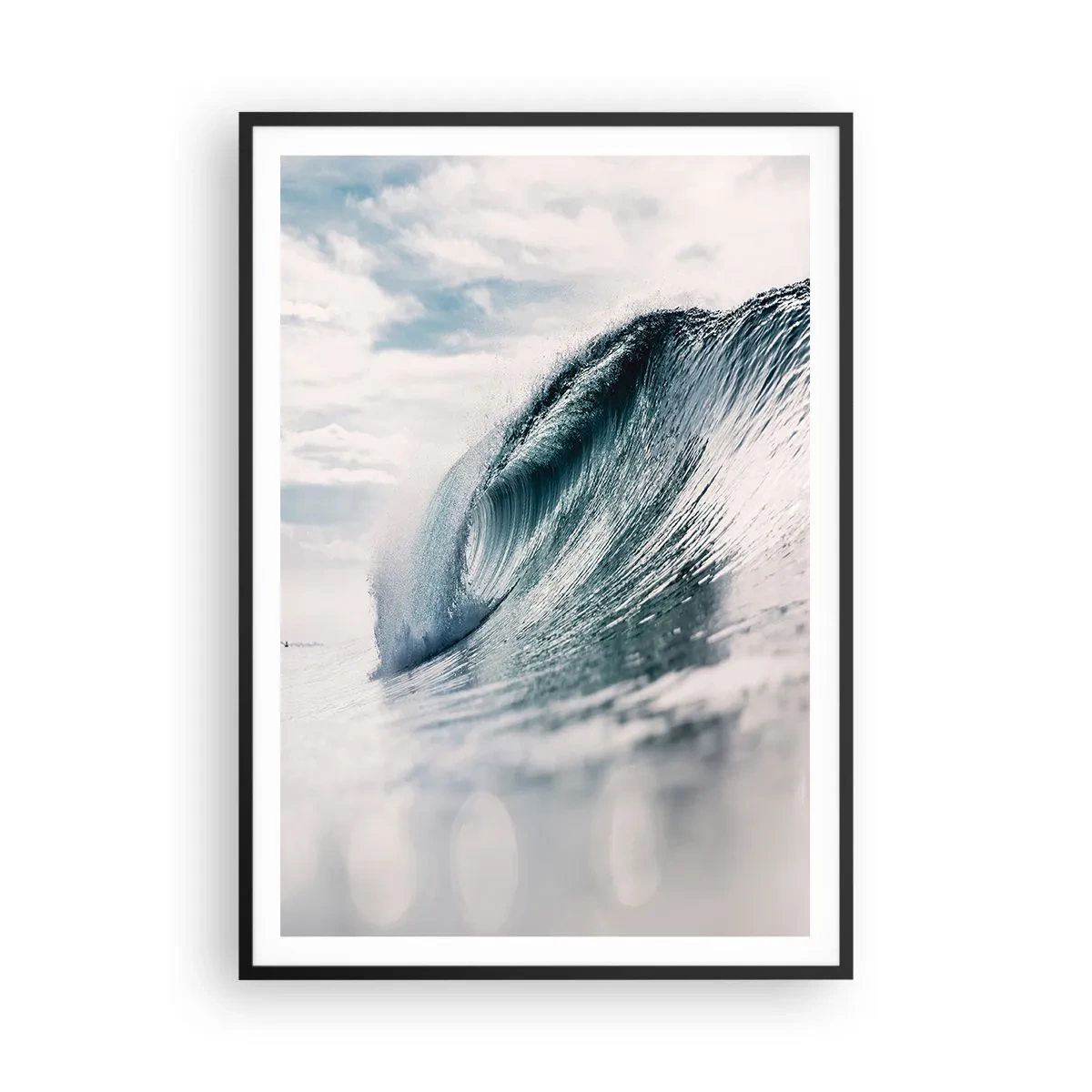 Affiche dans un cadre noir - Poster - Pic d'eau - 70x100 cm