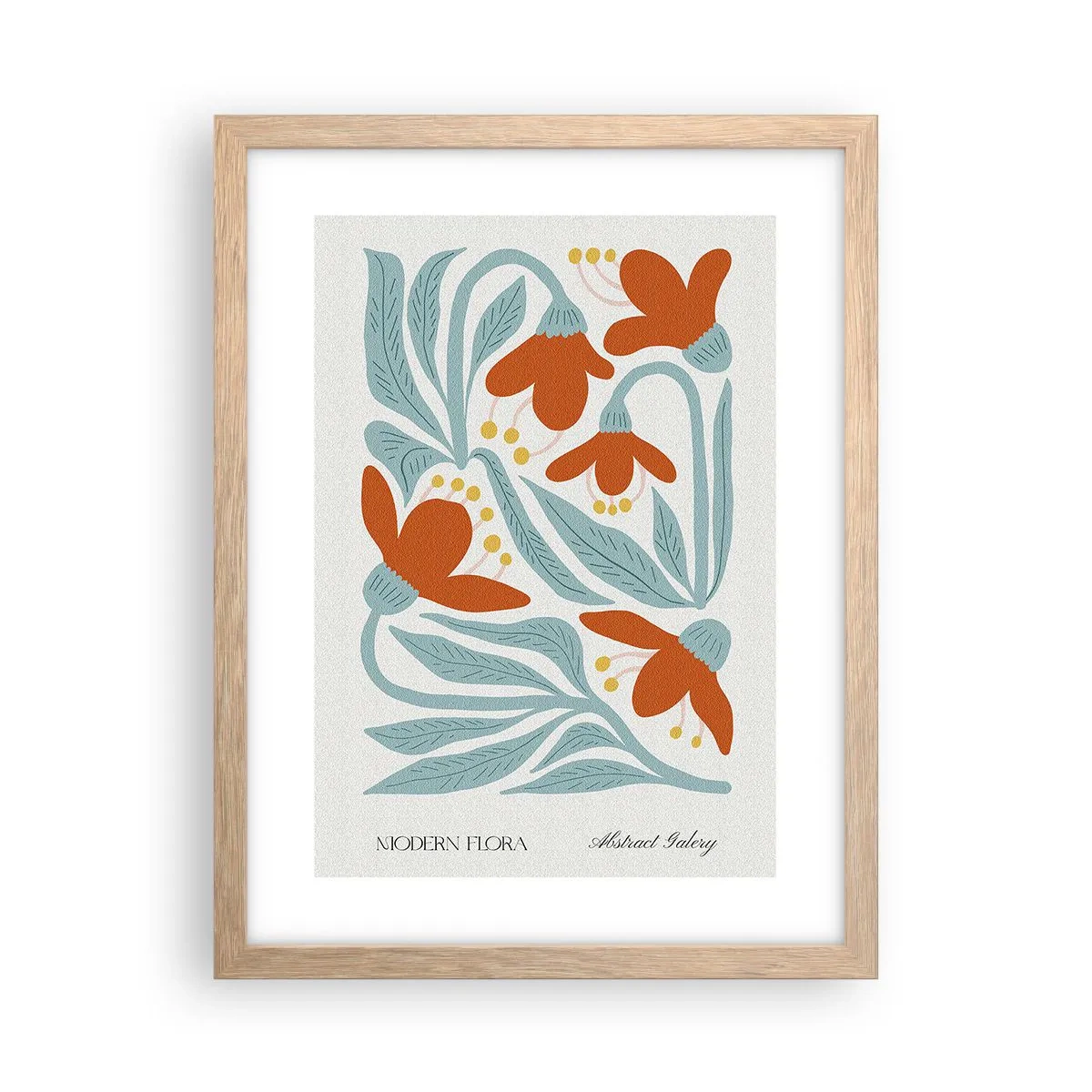 Affiche dans un chêne clair - Poster - Vers la terre, vers le soleil - 30x40 cm