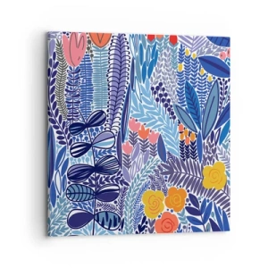 Impression sur toile - Image sur toile - Jardin hawaïen - 70x70 cm