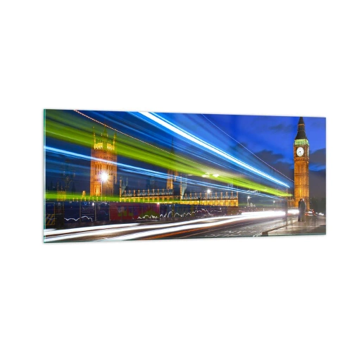Impression sur verre - Image sur verre - Sous l'œil de Big Ben - 100x40 cm
