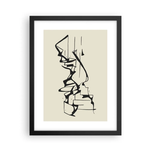 Affiche dans un cadre noir - Poster - Peut-être un paysage - 30x40 cm