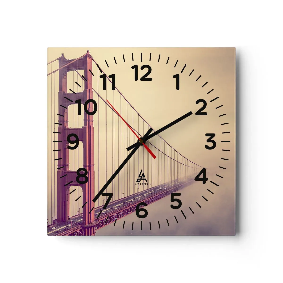 Horloge murale - Pendule murale - Entre ciel et terre - 40x40 cm