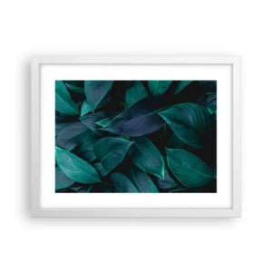 Affiche dans un cadre blanc - Poster - le vert lui-même - 40x30 cm