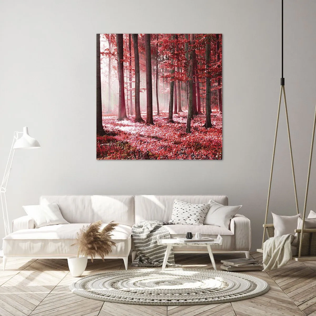 Impression sur toile - Image sur toile - Le rouge est tout aussi beau - 70x70 cm