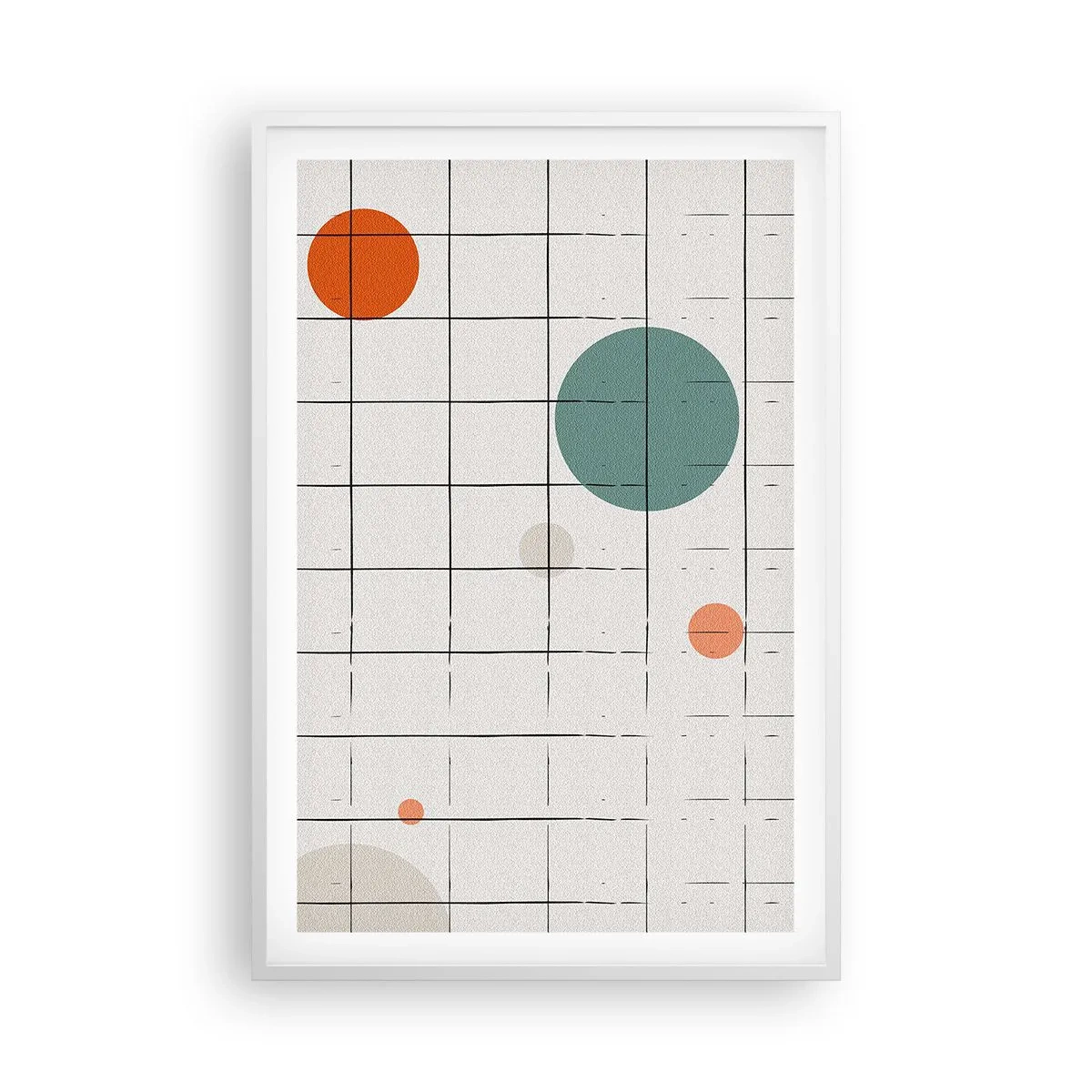 Affiche dans un cadre blanc - Poster - Piégé. Nous ou eux ? - 61x91 cm