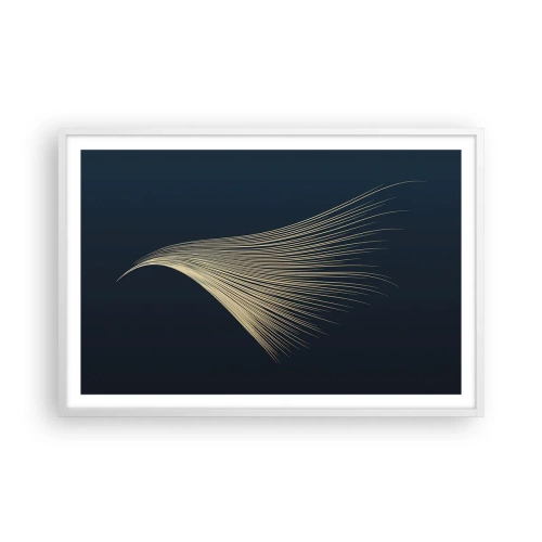 Affiche dans un cadre blanc - Poster - Comme les cheveux d'un ange - 91x61 cm