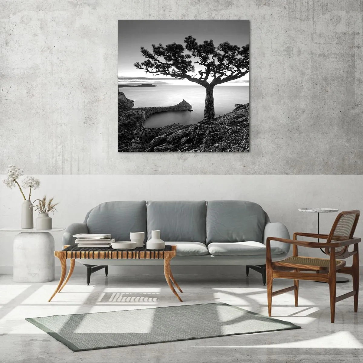 Impression sur verre - Image sur verre - Paix jusqu'à l'horizon - 40x40 cm