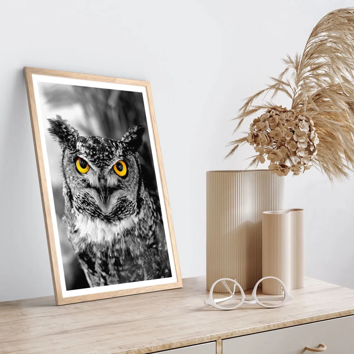 Affiche dans un chêne clair - Poster - Rien ne se cachera - 61x91 cm