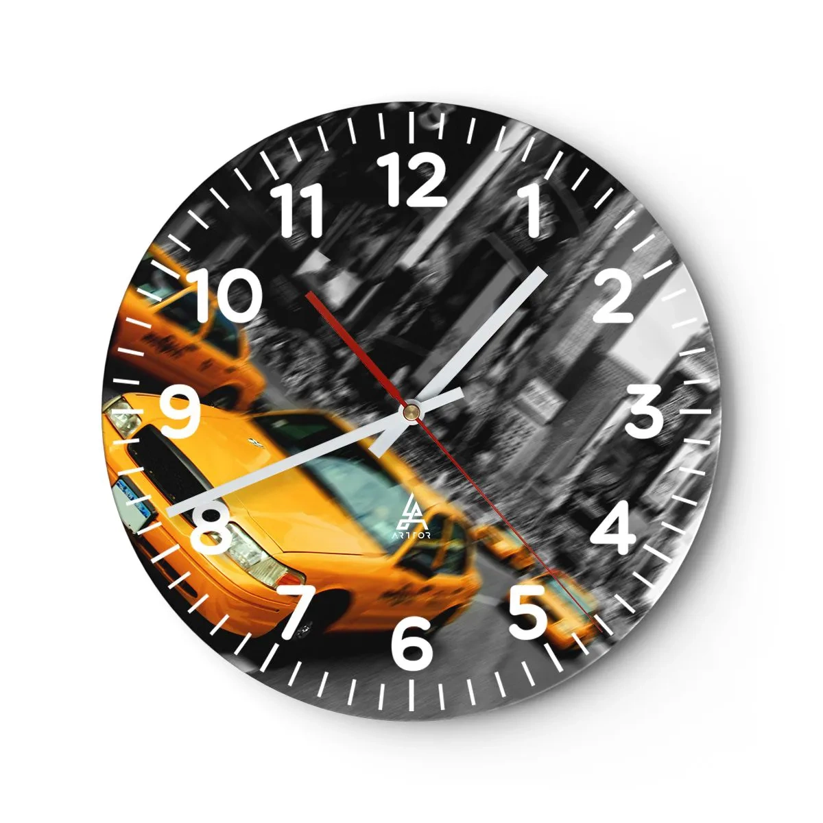 Horloge murale - Pendule murale - Gouttes de soleil New-Yorkaise - 30x30 cm