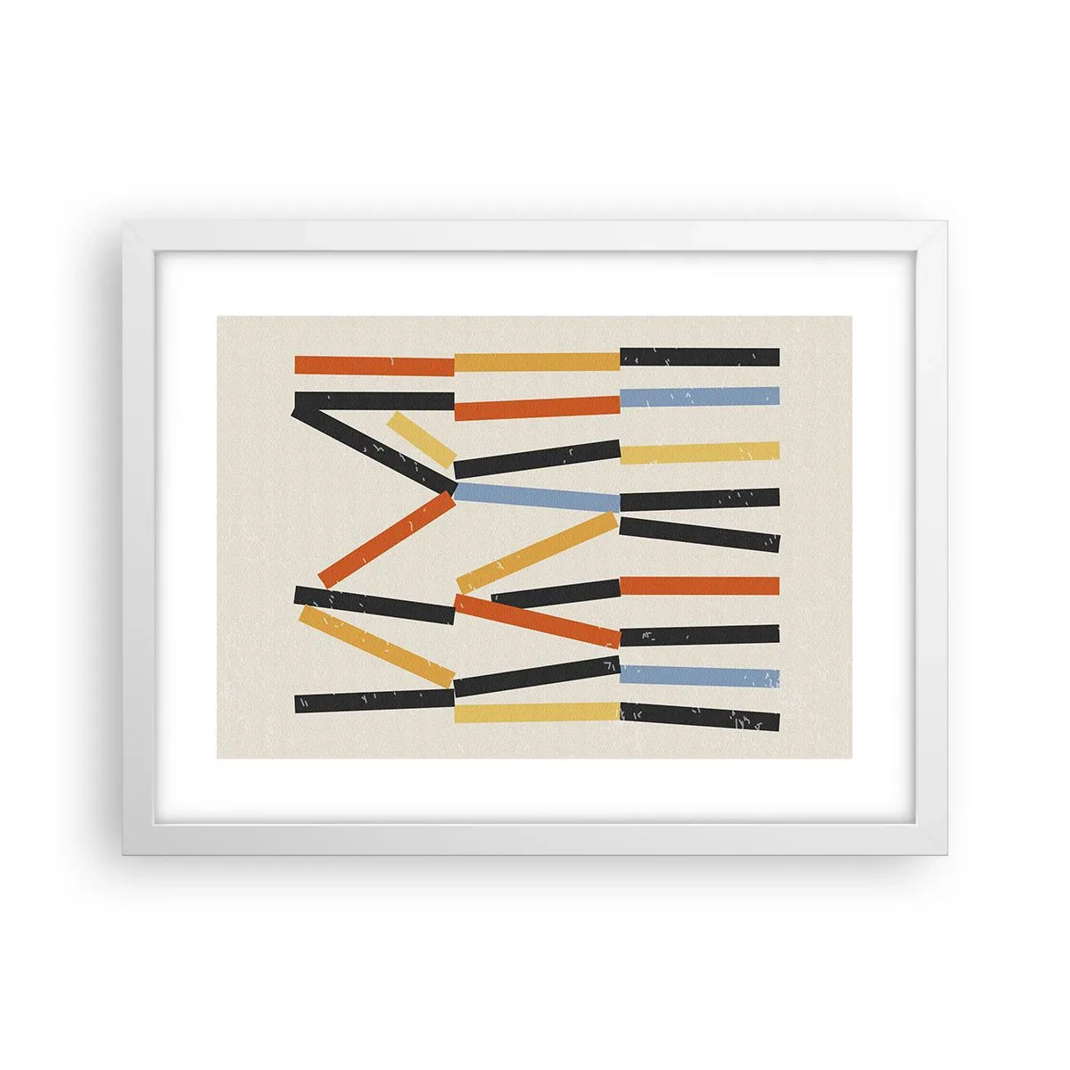 Affiche dans un cadre blanc - Poster - Composition de niveaux - 40x30 cm