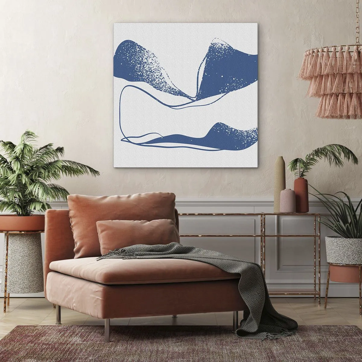 Impression sur toile - Image sur toile - Abstraction ailée - 70x70 cm