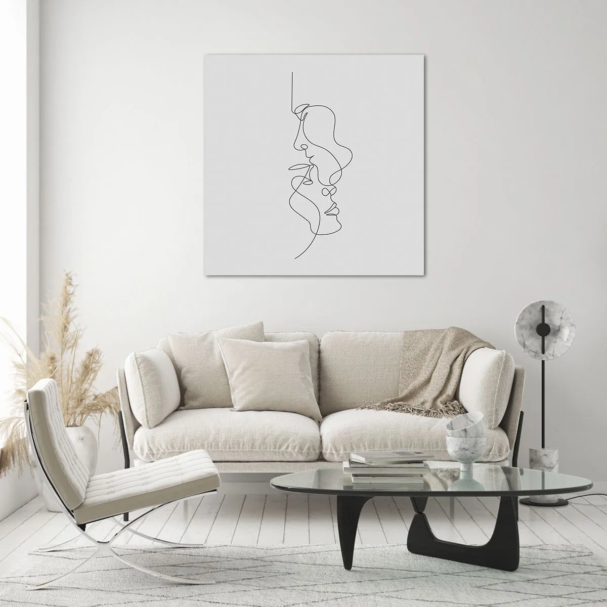 Impression sur verre - Image sur verre - Chaleur de désir renaissant - 70x70 cm
