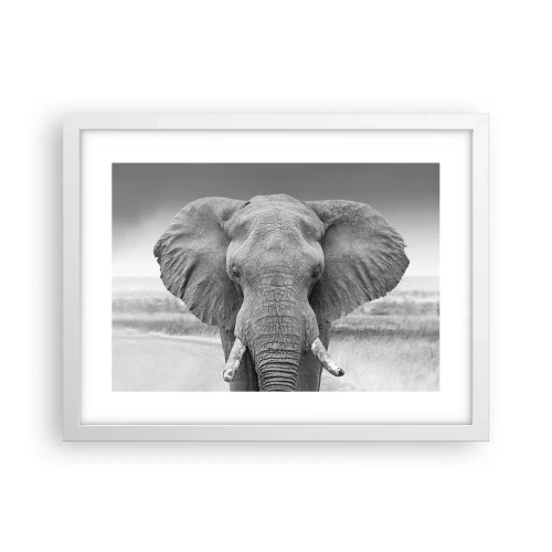 Affiche dans un cadre blanc - Poster - Bienvenue dans mon monde - 40x30 cm