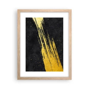 Affiche dans un chêne clair - Poster - Sautez dans l'hyperespace - 30x40 cm