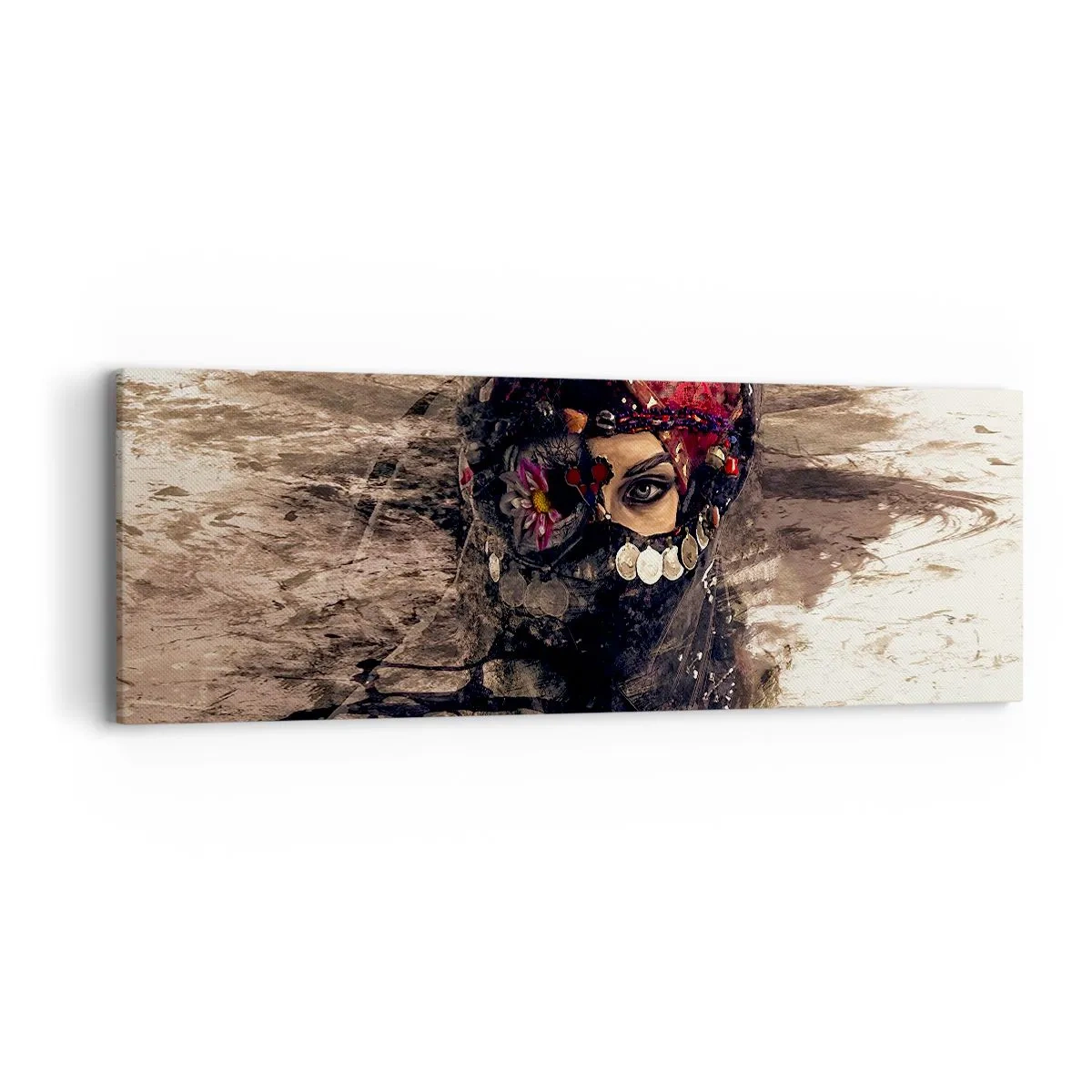 Impression sur toile - Image sur toile - Inquiétant, c'est le moins qu'on puisse dire - 90x30 cm