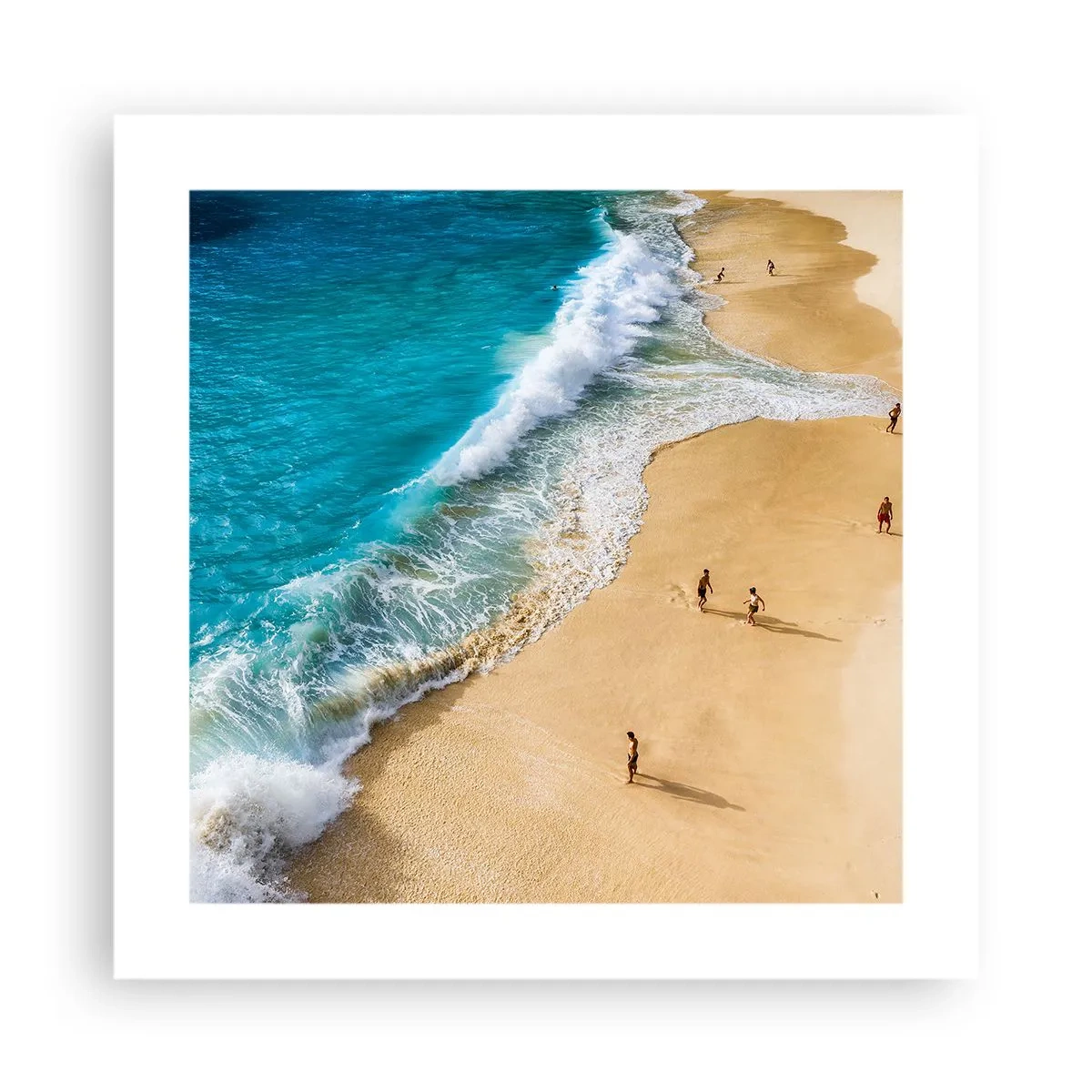 Affiche - Poster - Et ensuite le soleil, la plage… - 40x40 cm