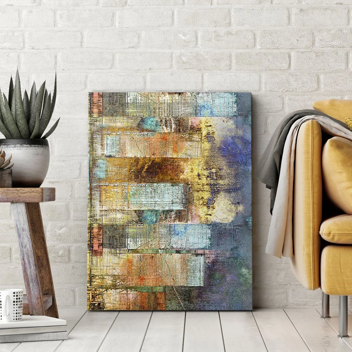 Impression sur toile - Image sur toile - Une métropole ensoleillée - 55x100 cm